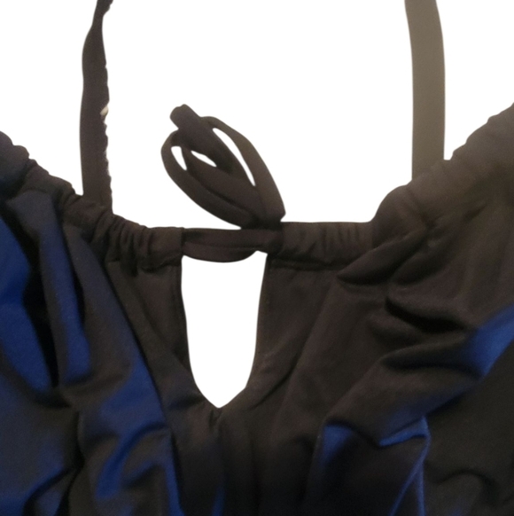 Old Navy Black Bikini Top with Strappy Design Size 2X NWT - Picture 2 of 4